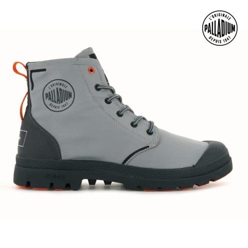 Bottes Palladium Pallafin Recycle Homme Grise | FR DFQ680Y